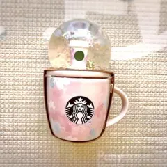 新品 未開封 スターバックス 桜 スノーグローブ&マグ