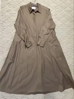 UNITED ARROWS ブラウン シャツワンピース