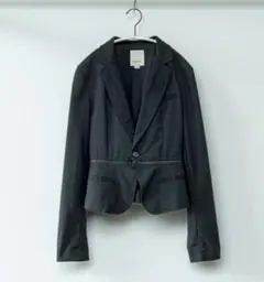 ディーゼル 黒 変形テーラードジャケット S表記