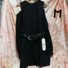 ベルト付きオフショルダー ワンピース　新品