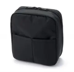無印良品　ナイロンメイクポーチ　黒　約16x14x6cm