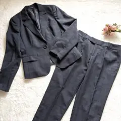 洋服の青山 n-line◇スーツ　セットアップ　パンツ　ストレッチ　チェック　9