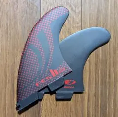 FCSⅡMZシャープアイセンター＆サイドフィン計2枚 Large 黒/赤