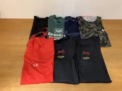 G0220-10★野球　アンダーシャツ 半袖　/ 長袖　7点　大きめサイズ