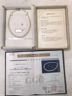 CACHER カシェ パール ネックレス イヤリング セット K14WG 花珠 