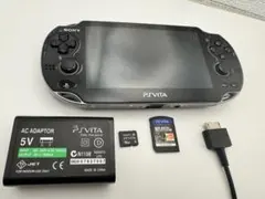 SONY PS Vita 本体 ソフト ACアダプタ メモリーカード付き