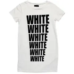 G.V.G.V. WHITE ロゴT ロング丈 Tシャツ ワンピ 日本製のサムネイル