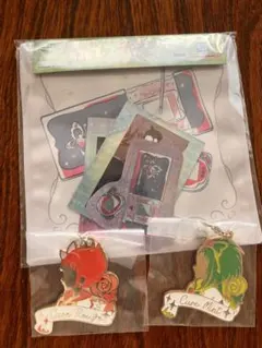 キュアルージュ　キュアミント メタルキーホルダー　一番くじ　プリキュア