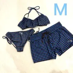 美品 ROXY ギンガムチェック ビキニ カージュKhaju 3点セット