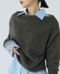 【値下げ】Lagunamoon フォックスブレンドオフショルニットプルオーバー