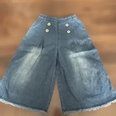 130 デニムワイドパンツ