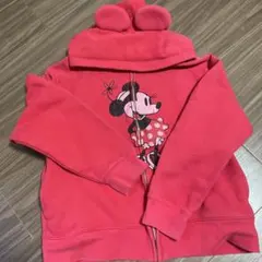 ディズニー　ミニー　赤　パーカーMサイズ