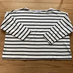 season reason 白黒ボーダー　長袖カットソー　L