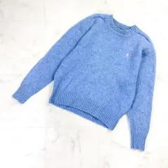 ポロラルフローレン ウールニット ポニー刺繍 ライトブルー サイズL*MD175