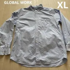 GLOBAL WORK ボタンダウンシャツ XLサイズ