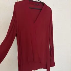 ZARA WOMAN 長袖 ブラウス レッド Mのサムネイル
