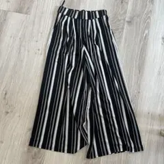 ストライプ ワイドパンツ