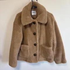 ZARA ボアジャケット Lサイズ ベージュ