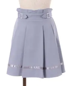 axes バックルプリーツキュロット スカート サックス