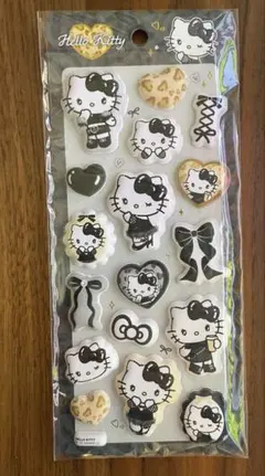 サンリオ　キティふわふわマシュマロシール 黒キティ ヒョウ柄キティ ギャルキティ