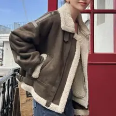 shein シーイン dazy ムートンジャケット アウター コーヒーブラウン