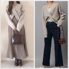 RASW ラス カシュクールニット Pierrot