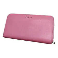FURLA 長財布 ピンク ラウンドファスナーのサムネイル