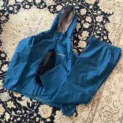 モンベル　レイントレッカー　上下セット　ブルーグリーン　140