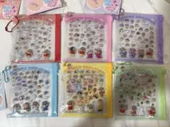 早い者勝ちクレヨンしんちゃん デコパーツ シール6種セット 立体ぷっくりタイプ
