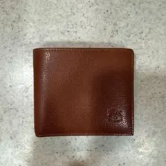 イルビゾンテ ブラウンレザー 二つ折り財布