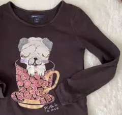 GAPkids 長袖カットソー Mサイズ チョコブラウン8才　110〜130cm