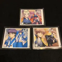 銀魂 吉原大炎上 サントリー ラベル缶 志村新八　沖田総悟　 月詠　3枚