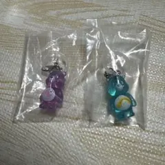 ケアベア クリアマスコットチャーム めじるしアクセサリー 2点セット