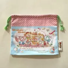 ダッフィーアンドフレンズ ワンダフルキッチン　巾着