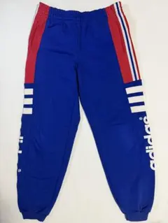 90s Adidas スウェットパンツ　万国旗　ストリート　ジャージ