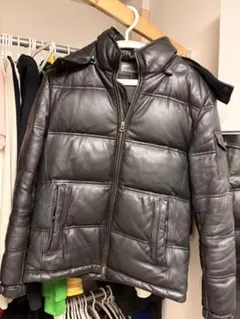 JACKROSE レザーダウンジャケット ブラック