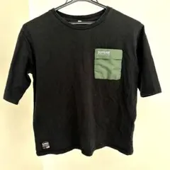 ikka キッズ Tシャツ ブラック 150cm