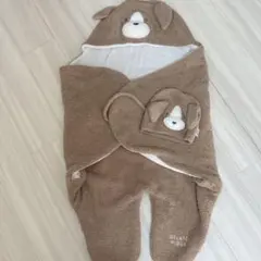 ジェラートピケ　おくるみ キャップ セット