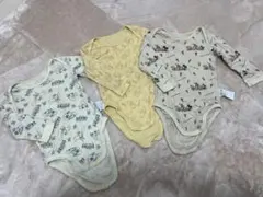 UNIQLO ベビー肌着 ロンパース長袖　80cm 3枚セット