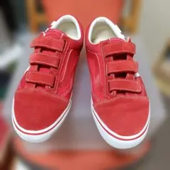 VANS OLD SCHOOL ベルクロ V36EZ+LOGO レッド