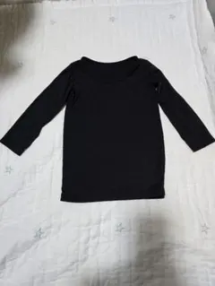 HEATTECH 黒 長袖クルーネックシャツ