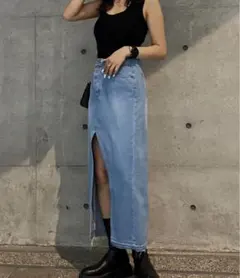 デザイン デニムスカート 美品