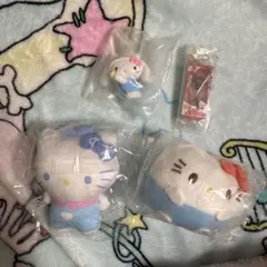 ハローキティ ガチャ キーホルダー マスコット 4点