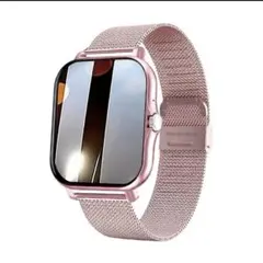 Android用スマートウォッチ　実物写真◯ピンクゴールド　アプリと連携！多機能