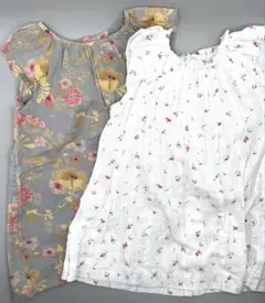 ボンポワン 花柄ワンピース 2点セット 2A 80-90㎝