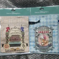 ディズニー　ストーリービヨンド　巾着　２枚セット　カナレット　ゴンドリエスナック
