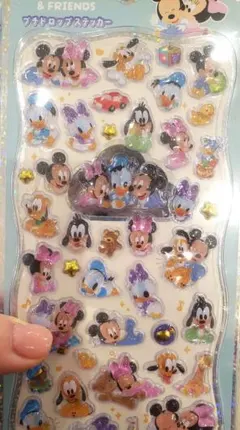正規プチドロップステッカー　ディズニー　ミッキー&フレンズ　ボンドロ
