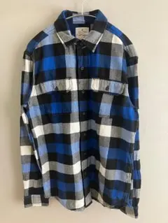 AMERICAN EAGLE　ネルシャツ　S　古着　アメカジ