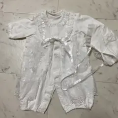 ホワイト レース セレモニードレス　退院着