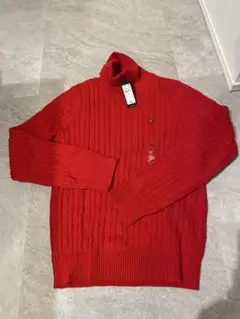 新品　トミーヒルフィガー　レディース　ニット　トップス　赤　レッド　セーター